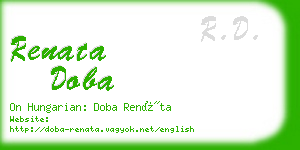 renata doba business card